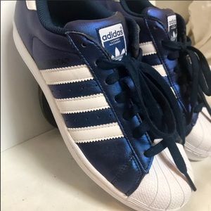 NWOB Adidas Originals Superstar Metallic Blue